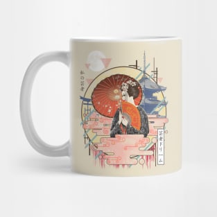 Ukiyo e Geisha Mug